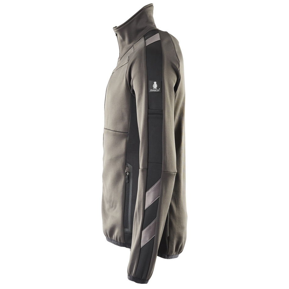 Fleecepullover mit Reißverschluss Microfleecejacke Größe XL, dunkelanthrazit/schwarz Produktbild img3 L