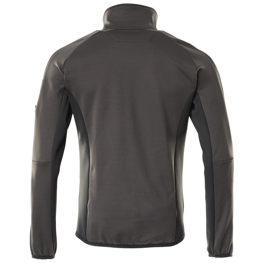 Fleecepullover mit Reißverschluss Microfleecejacke Größe XL, dunkelanthrazit/schwarz Produktbild img4 L
