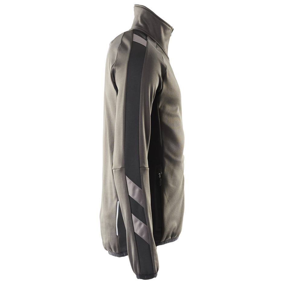 Fleecepullover mit Reißverschluss Microfleecejacke Größe XL, dunkelanthrazit/schwarz Produktbild img5 L