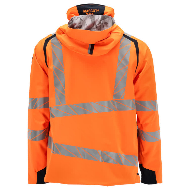 Hard Shell Jacke mit leichtem Futter Jacke Größe L, hi-vis orange/schwarzblau Produktbild img4 L