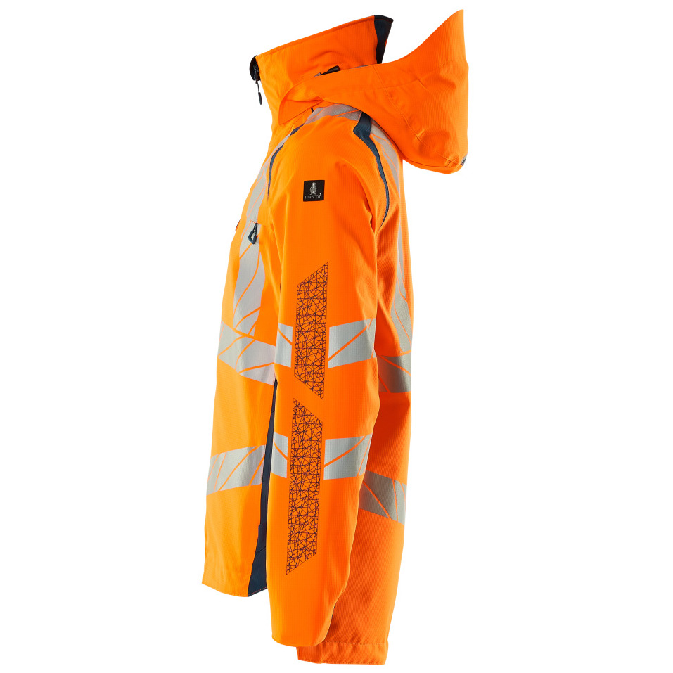 Hard Shell Jacke mit leichtem Futter Jacke Größe 2XL, hi-vis orange/dunkelpetroleum Produktbild img3 L