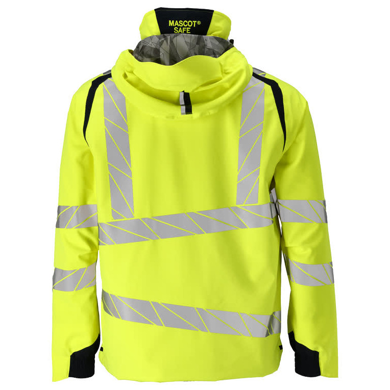 Hard Shell Jacke mit leichtem Futter Jacke Größe 3XL, hi-vis gelb/schwarzblau Produktbild img4 L