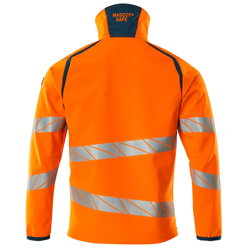 Soft Shell Jacke Soft Shell Jacke Größe 3XL, hi-vis orange/dunkelpetroleum Produktbild img4 L