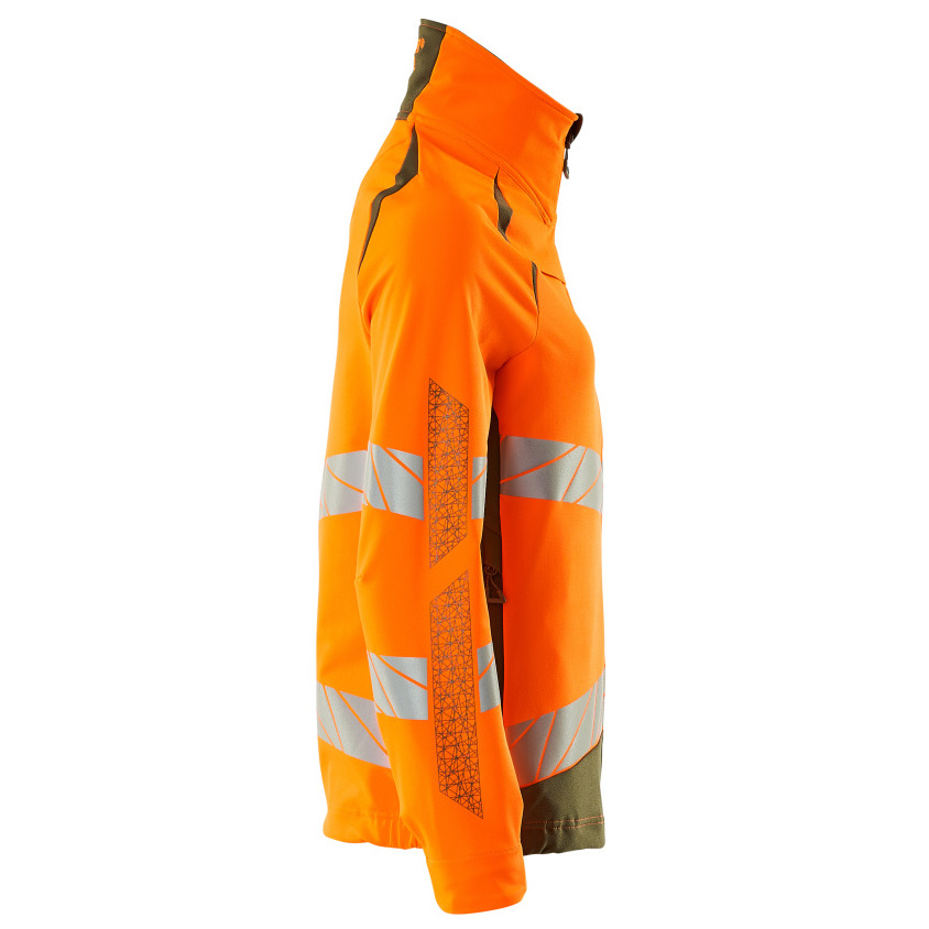 Jacke, Damen, ULTIMATE STRETCH Arbeitsjacke Größe 3XL, hi-vis orange/moosgrün Produktbild img5 L