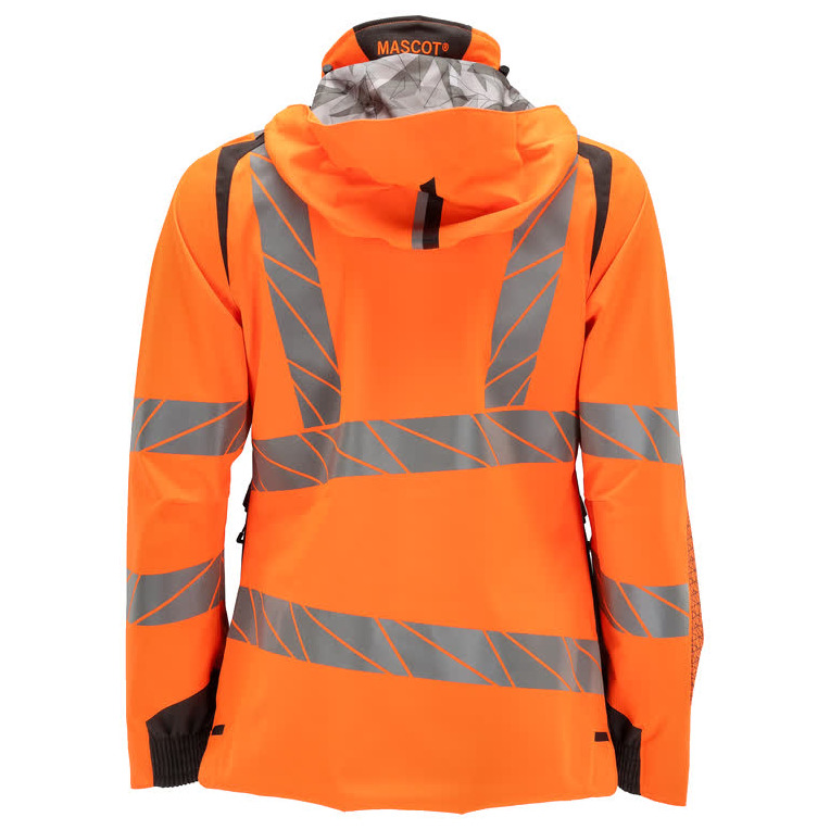 Hard Shell Jacke, Damen, leichtem Futter Jacke Größe S, hi-vis orange/dunkelanthrazit Produktbild img4 L
