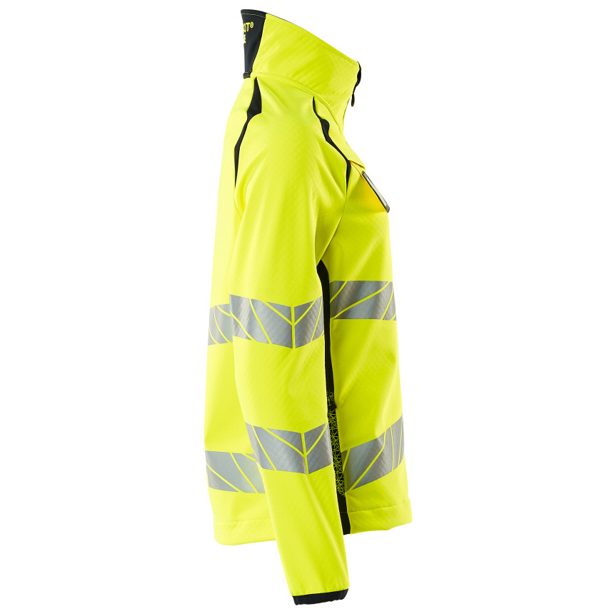 Soft Shell Jacke, Damenpassform Soft Shell Jacke Größe XS, hi-vis gelb/schwarzblau Produktbild img5 L