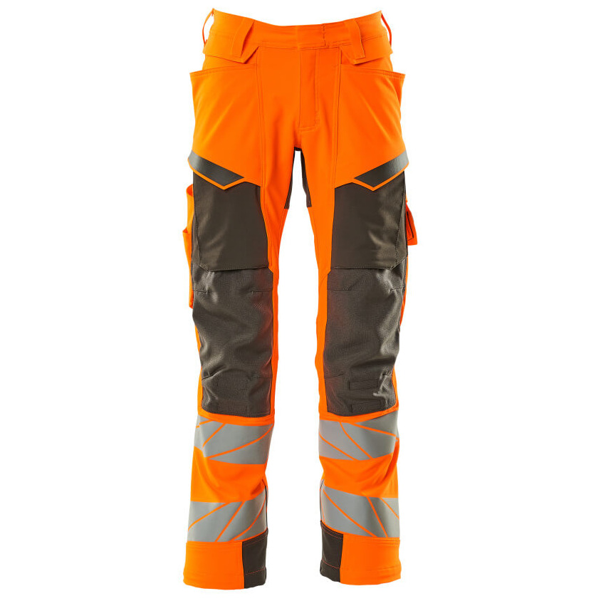 Hose mt Knietaschen, ULTIMATE STRETCH Hose Größe 82C46, hi-vis orange/dunkelanthrazit Produktbild img1 L