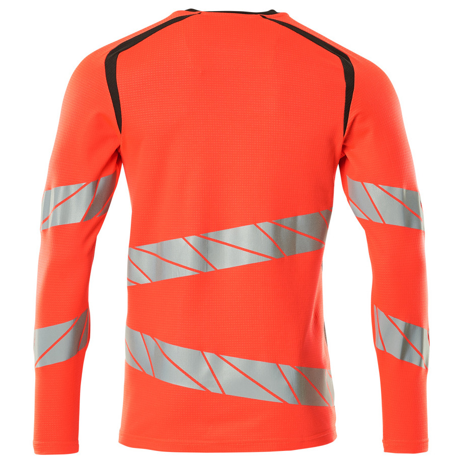 T-Shirt, Langarm, moderne Passform T-shirt Größe 2XLONE, hi-vis rot/dunkelanthrazit Produktbild img4 L