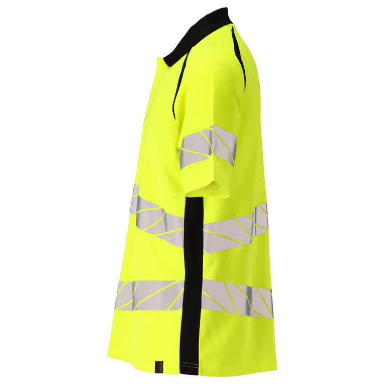 Polo-Shirt, moderne Passform Polo-shirt Größe 3XLONE, hi-vis gelb/schwarz Produktbild img3 L