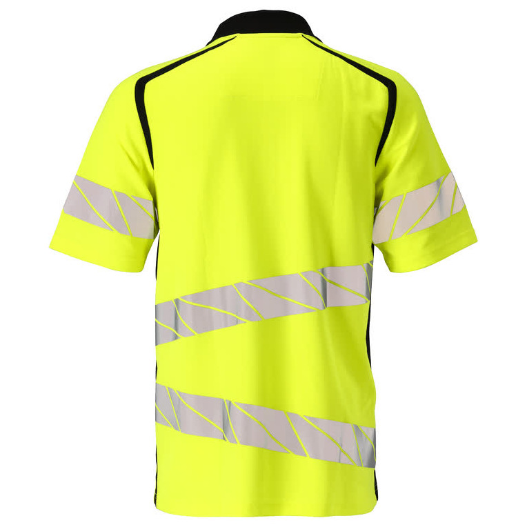 Polo-Shirt, moderne Passform Polo-shirt Größe 3XLONE, hi-vis gelb/schwarz Produktbild img4 L
