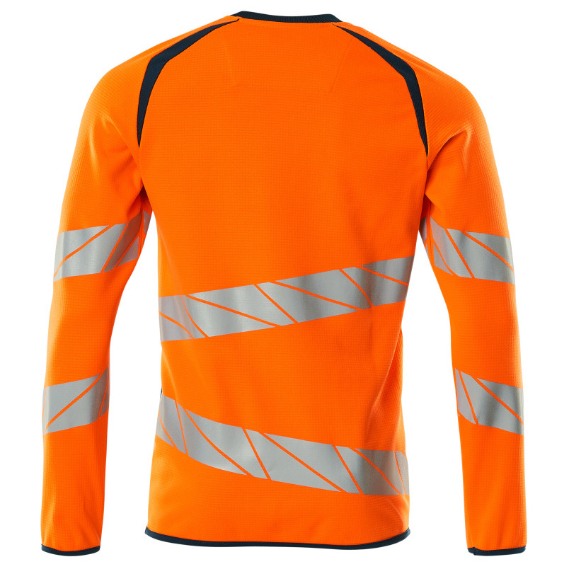 Sweatshirt, moderne Passform Sweatshirt Größe 4XLONE, hi-vis orange/dunkelpetroleum Produktbild img4 L