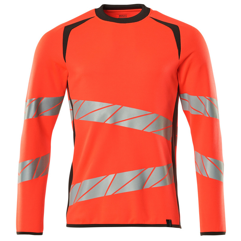 Sweatshirt, moderne Passform Sweatshirt Größe 2XLONE, hi-vis rot/dunkelanthrazit Produktbild img1 L