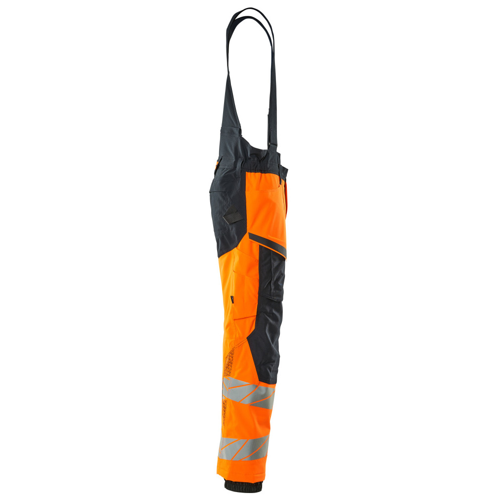 Winterhose mit Knietaschen, CLIMASCOT® Winterhose Größe 5XL, hi-vis orange/schwarzblau Produktbild img5 L