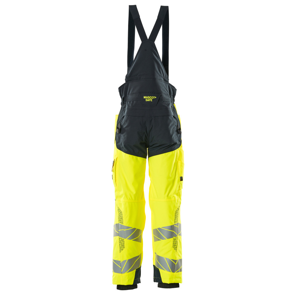 Winterhose mit Knietaschen, CLIMASCOT® Winterhose Größe L, hi-vis gelb/schwarzblau Produktbild img4 L