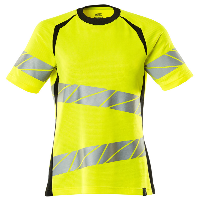 T-Shirt, Damenpassform T-shirt Größe 2XLONE, hi-vis gelb/schwarz Produktbild img1 L