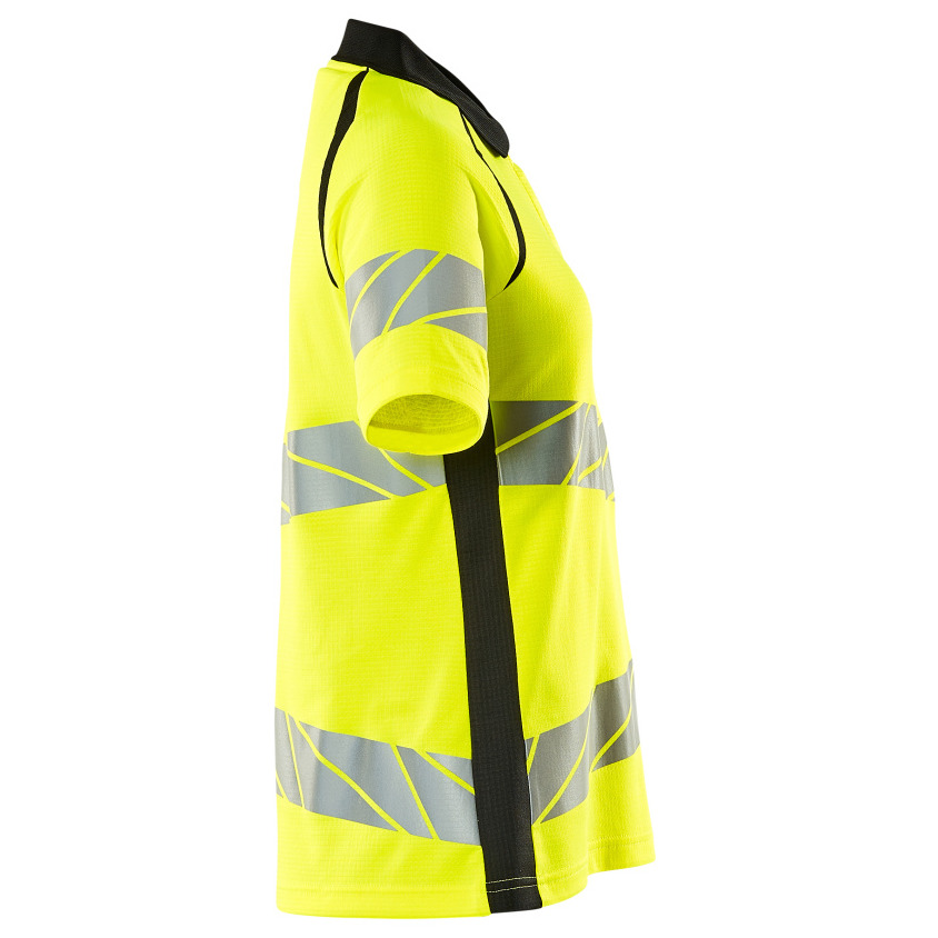 Polo-Shirt, Damenpassform Polo-shirt Größe 3XLONE, hi-vis gelb/schwarz Produktbild img5 L
