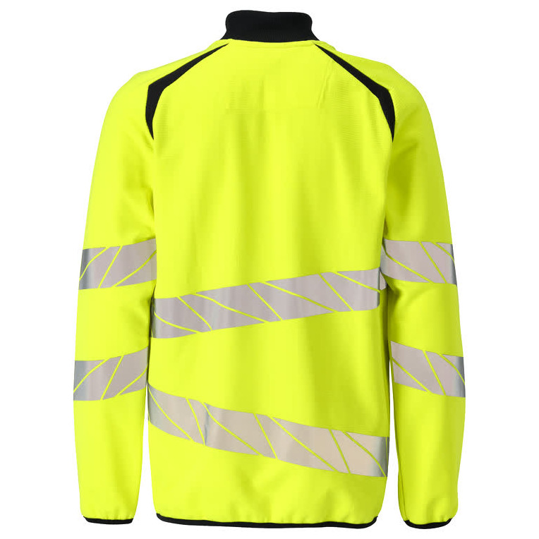 Sweatshirt mit Reißverschluss,modern Fit Sweatshirt mit Reißverschluss Größe XL, hi-vis gelb/schwarzblau Produktbild img4 L