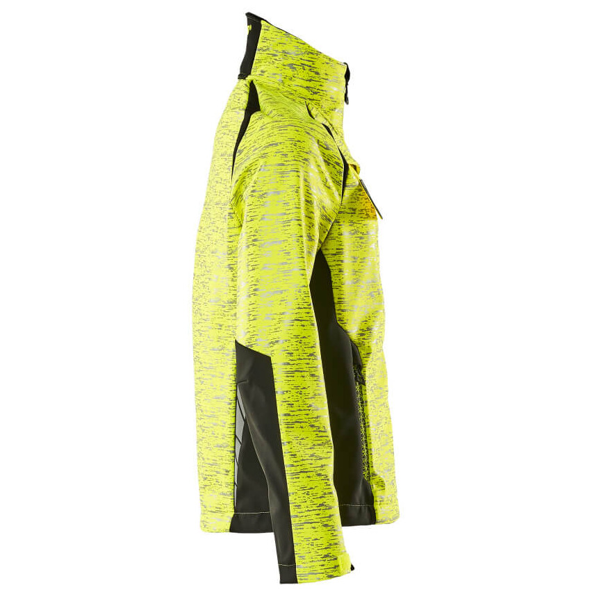 Soft Shell Jacke, Reflexeffekte, Damen Soft Shell Jacke Größe S, hi-vis gelb/schwarz Produktbild img5 L