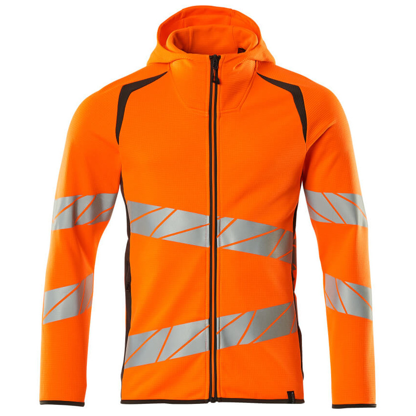 Sweatshirt mit Kapuze, moderne Passform Kapuzensweatshirt Größe L, hi-vis orange/dunkelanthrazit Produktbild img1 L