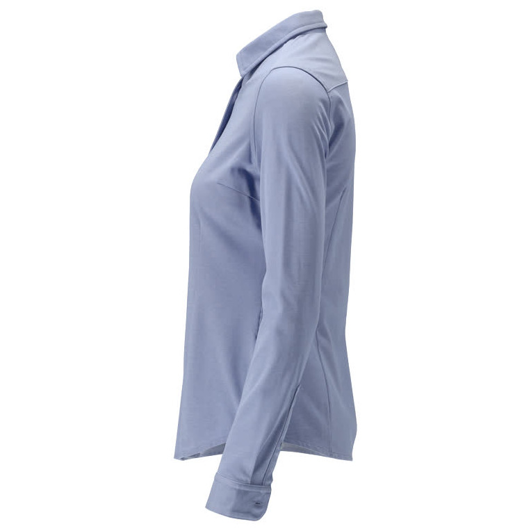 Hemd, moderne Damenpassform, Stretch Damenbluse Größe 46, hellblau Produktbild img3 L