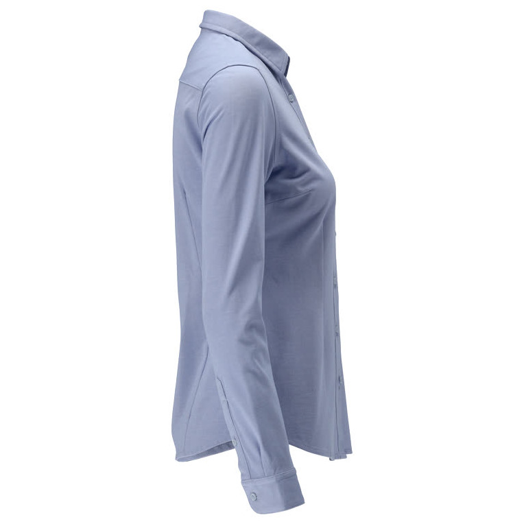 Hemd, moderne Damenpassform, Stretch Damenbluse Größe 46, hellblau Produktbild img5 L