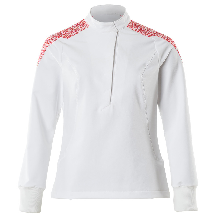 Schlupfkasack, Damen, ULTIMATE STRETCH Schlupfskasack Größe XS, weiss/verkehrsrot Produktbild img1 L