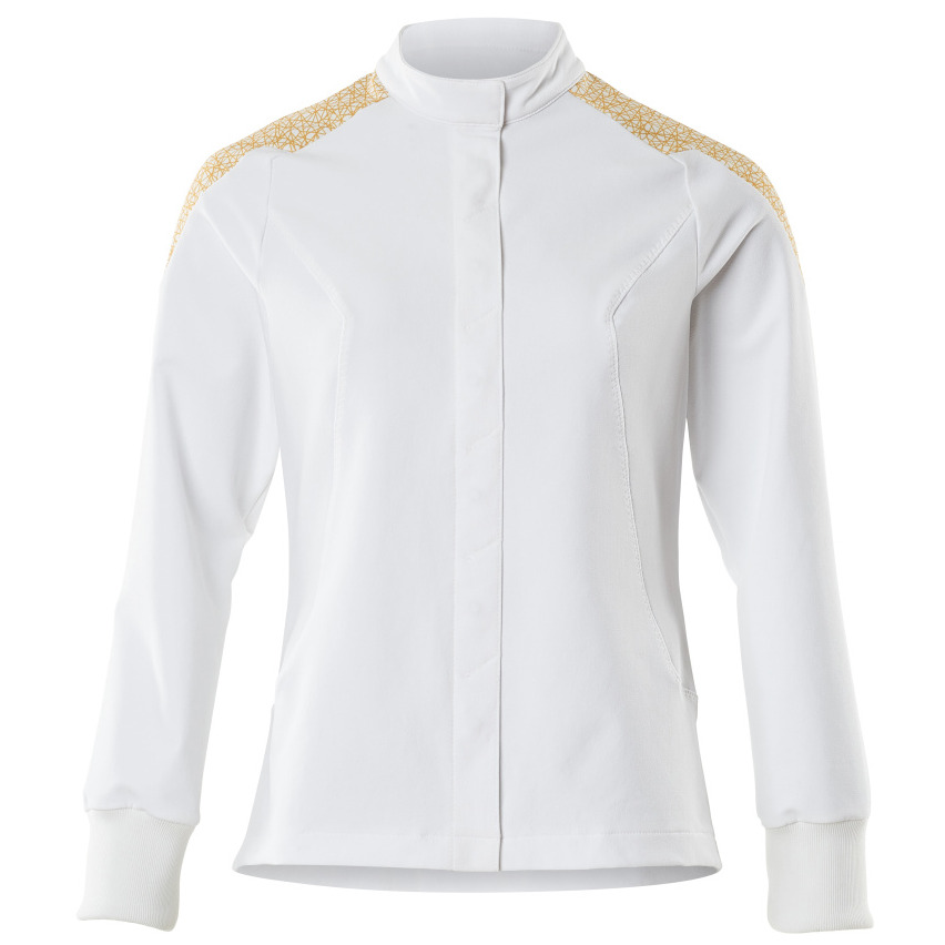 Jacke, Damen, ULTIMATE STRETCH Arbeitsjacke, weiss/currygelb Mascot Produktbild img2 L