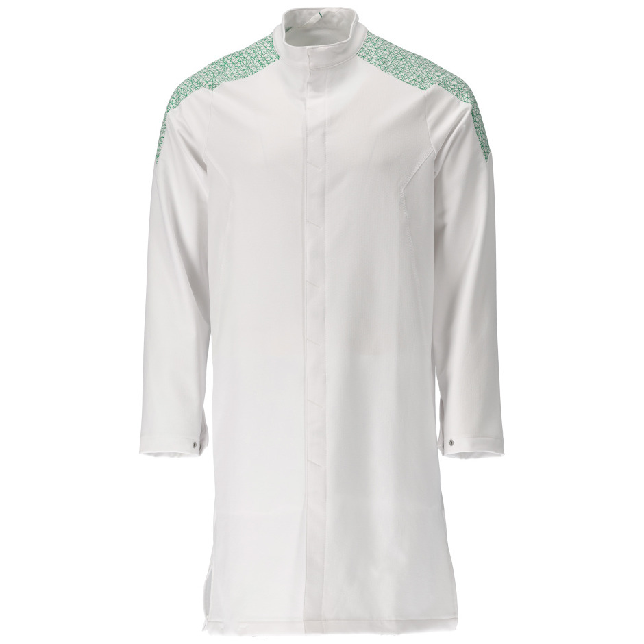 Kittel, ULTIMATE STRETCH Kittel Größe 4XL, weiss/grasgrün Produktbild img1 L