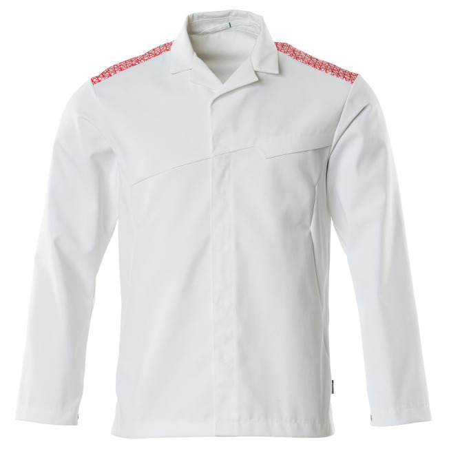 Jacke Arbeitsjacke, weiss/verkehrsrot Mascot Produktbild img1 L