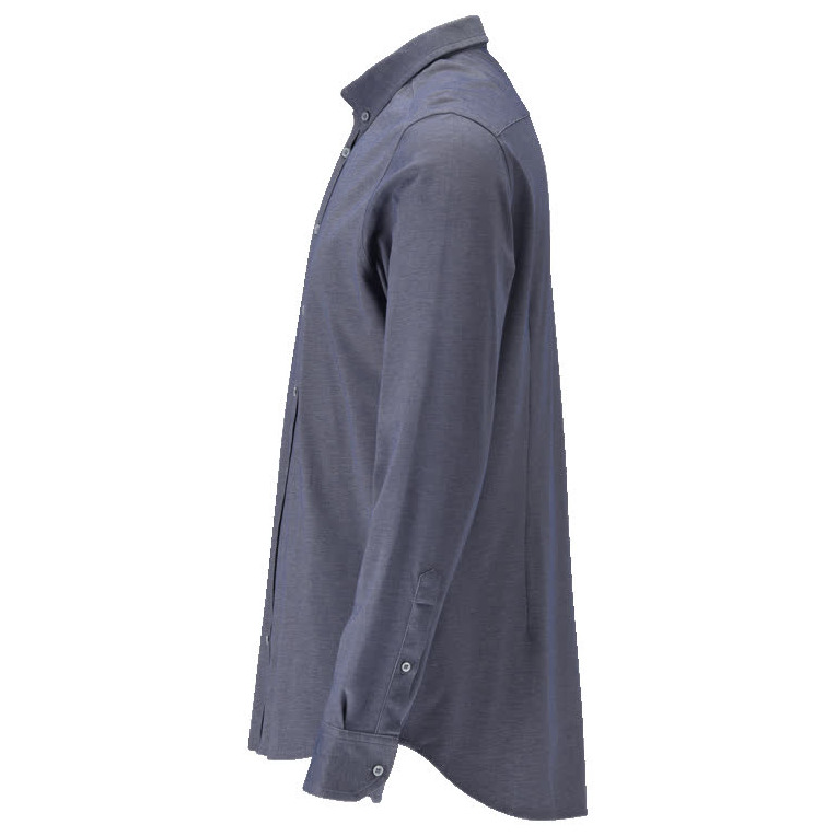 Hemd, schmale Passform, Stretch Größe 43-44, blau-meliert Produktbild img3 L