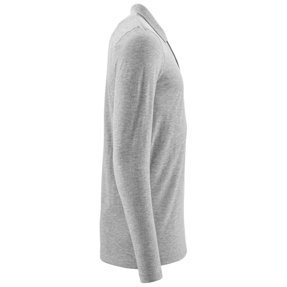 Polo-Shirt, Langarm, ProWash® Polo-shirt Größe 2XLONE, grau-meliert Produktbild img5 L