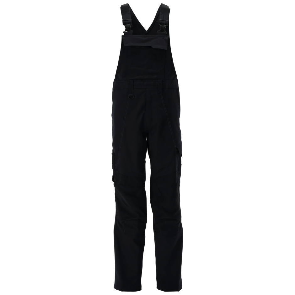 Latzhose, Knietaschen, Stretch,Baumwolle Latzhose, schwarz Mascot Produktbild img1 L