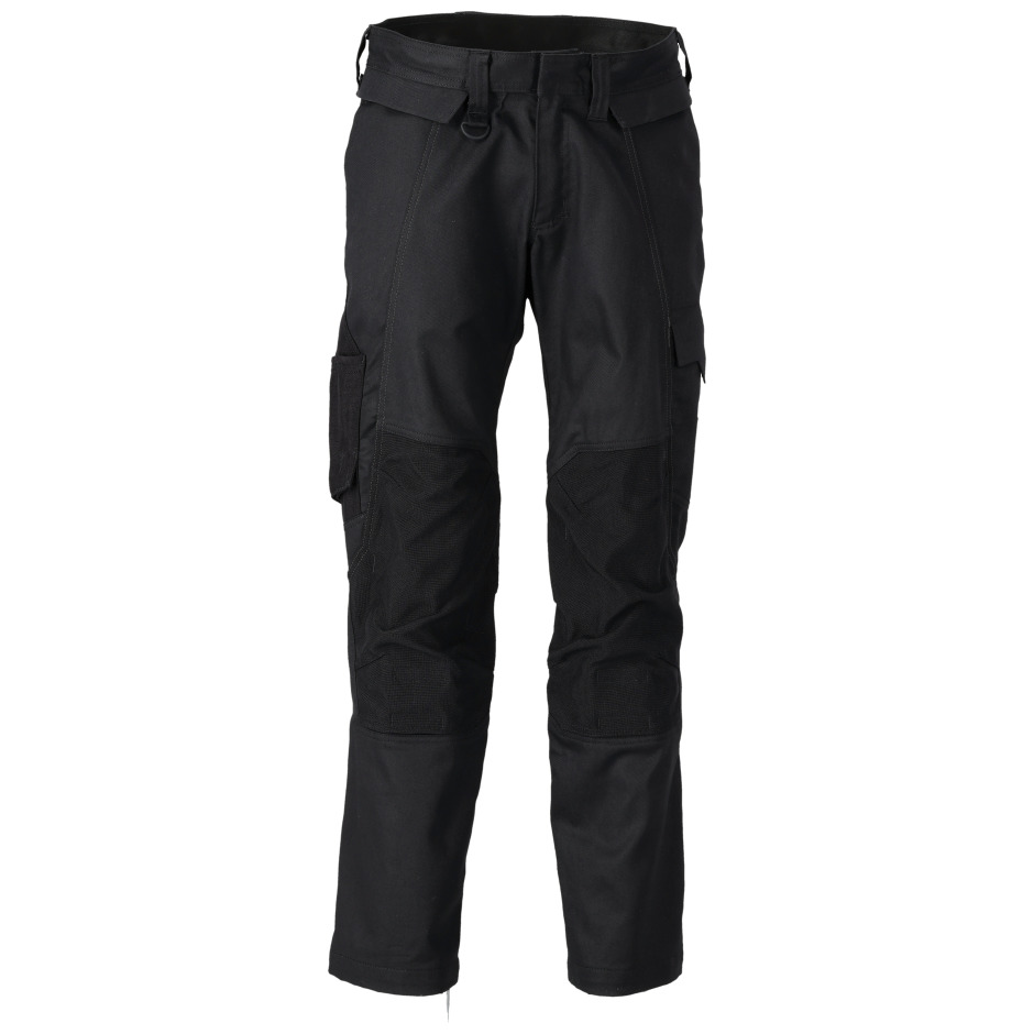 Hose, Knietaschen, Stretch, Baumwolle Hose, schwarz Mascot Produktbild img1 L