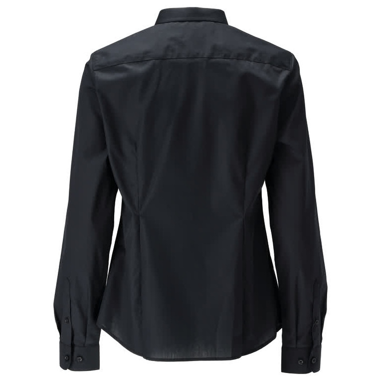 Hemd, klassische Damenpassform Damenbluse vollschwarz Produktbild img4 L