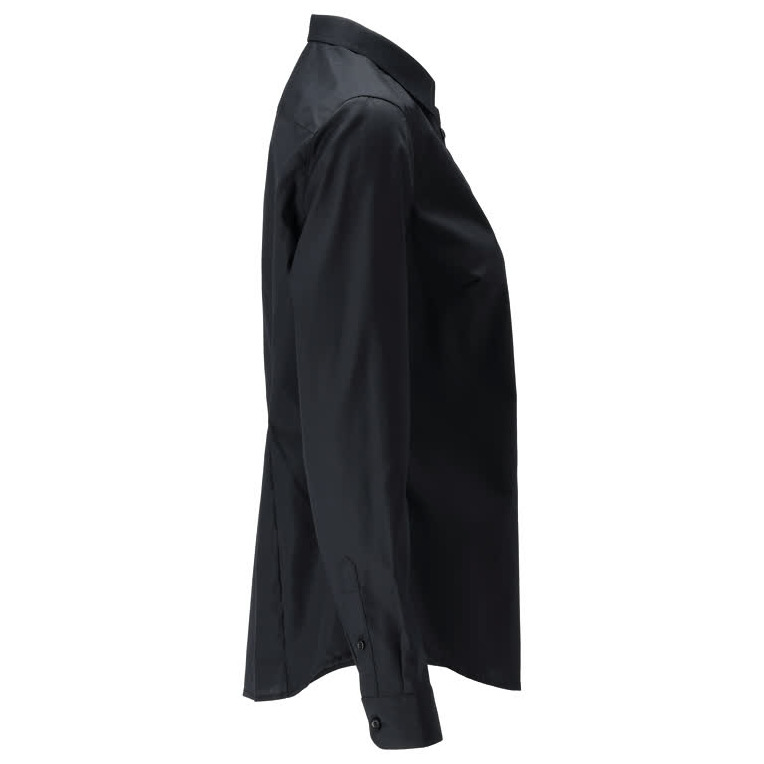 Hemd, klassische Damenpassform Damenbluse vollschwarz Produktbild img5 L