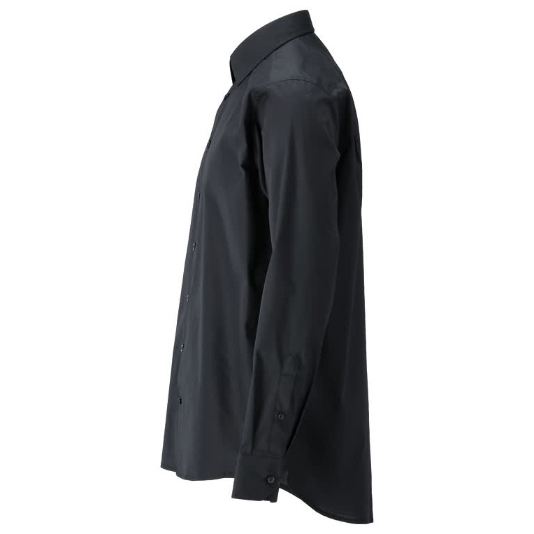 Hemd, moderne Passform Größe 39-40, vollschwarz Produktbild img3 L