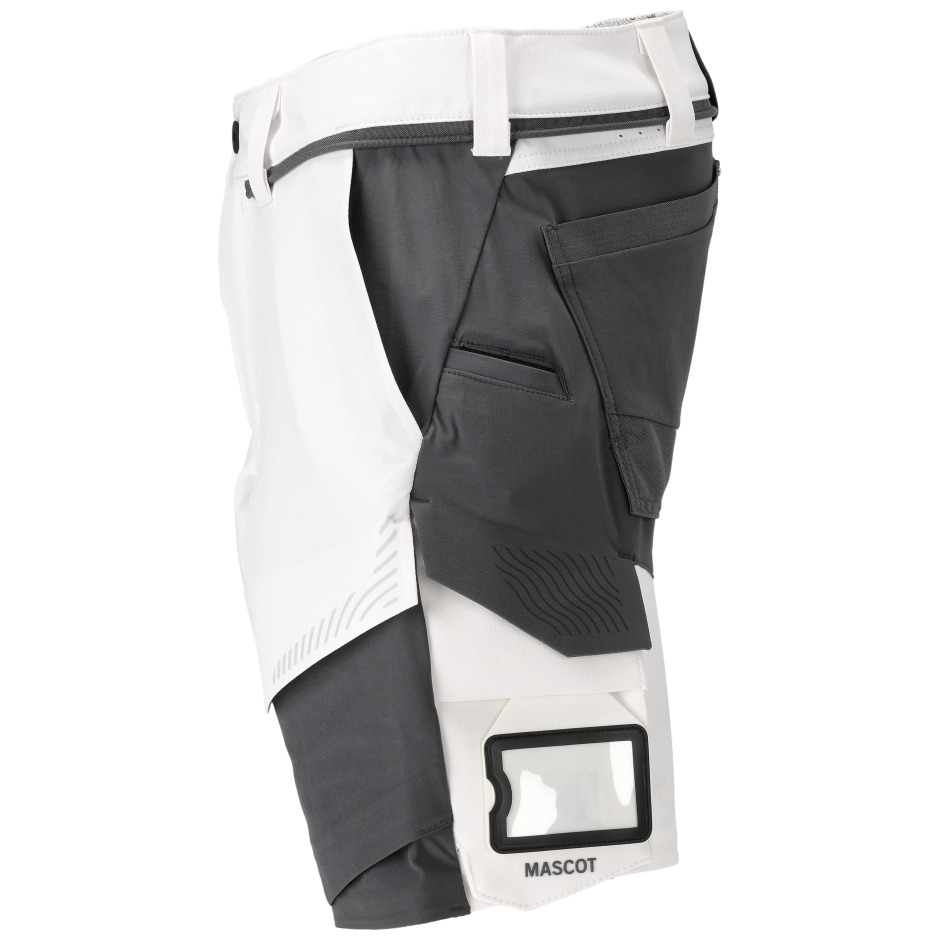 Shorts, Stretch, geringes Gewicht Shorts Größe 29C48, weiss/Anthrazitgrau Produktbild img3 L