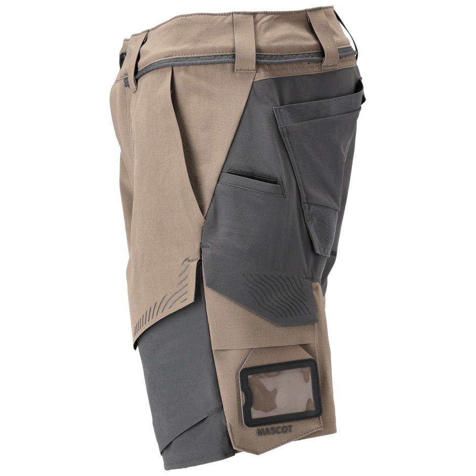 Shorts, Stretch, geringes Gewicht Shorts Größe 29C54, dunkles sandbeige/anthrazitgrau Produktbild img3 L