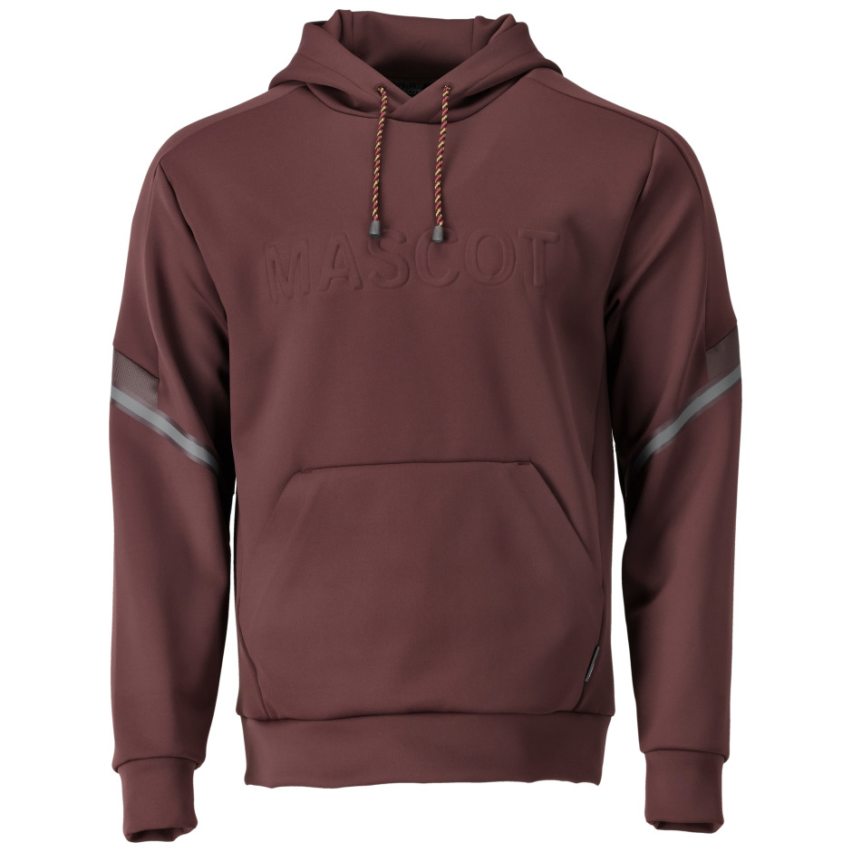 Fleece Kapuzensweatshirt mit MASCOT-Logo Kapuzensweatshirt Größe 4XL, bordeaux Produktbild img1 L