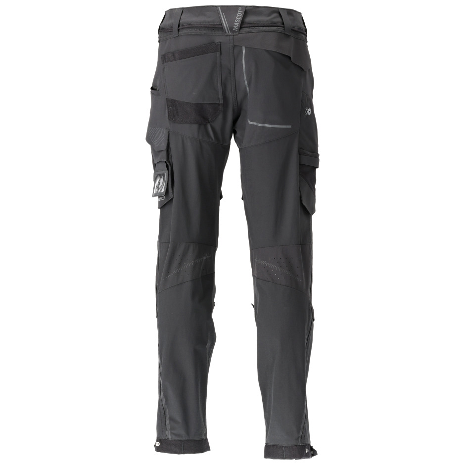 Hose, Knietaschen, Stretch, leicht Hose Größe 76C45, schwarz Produktbild img4 L