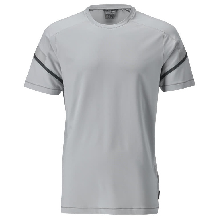 T-Shirt, moderne Passform T-shirt Größe M, silbergrau Produktbild img1 L