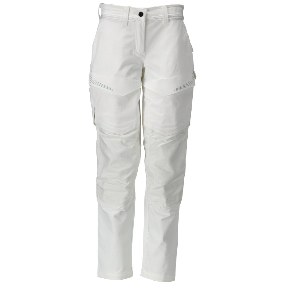 Hose mit Knietaschen, Damen Hose Größe 82C40, weiss Produktbild img1 L
