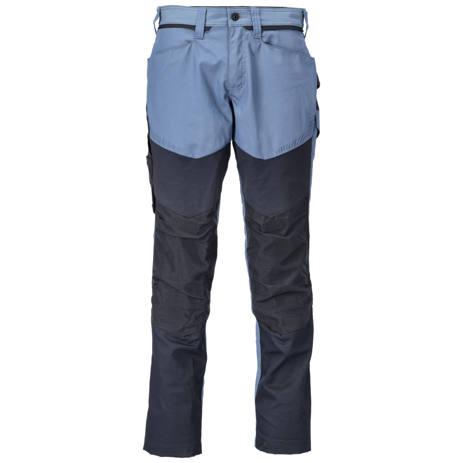 Hose mit Knietaschen Hose, steinblau/schwarzblau Mascot Produktbild img1 L