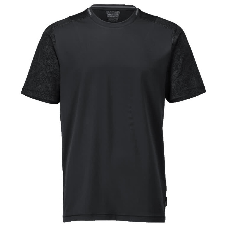 T-Shirt, moderne Passform T-shirt Größe 5XL, schwarz Produktbild img1 L