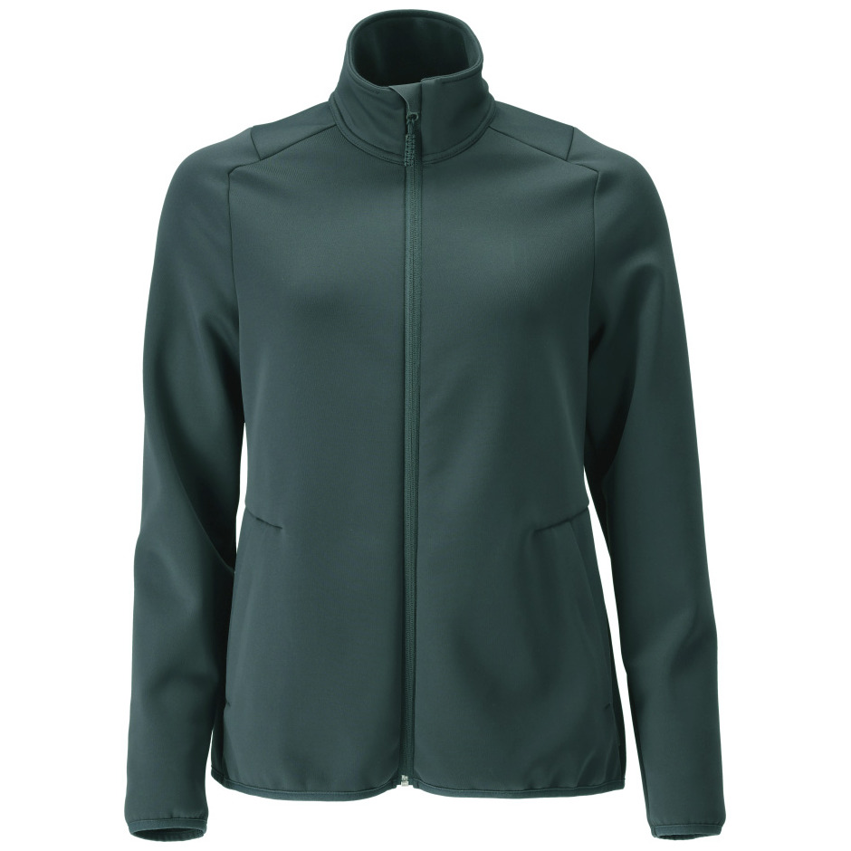 Fleecepullover mit Reißverschluss, Damen Microfleecejacke waldgrün Produktbild img2 L
