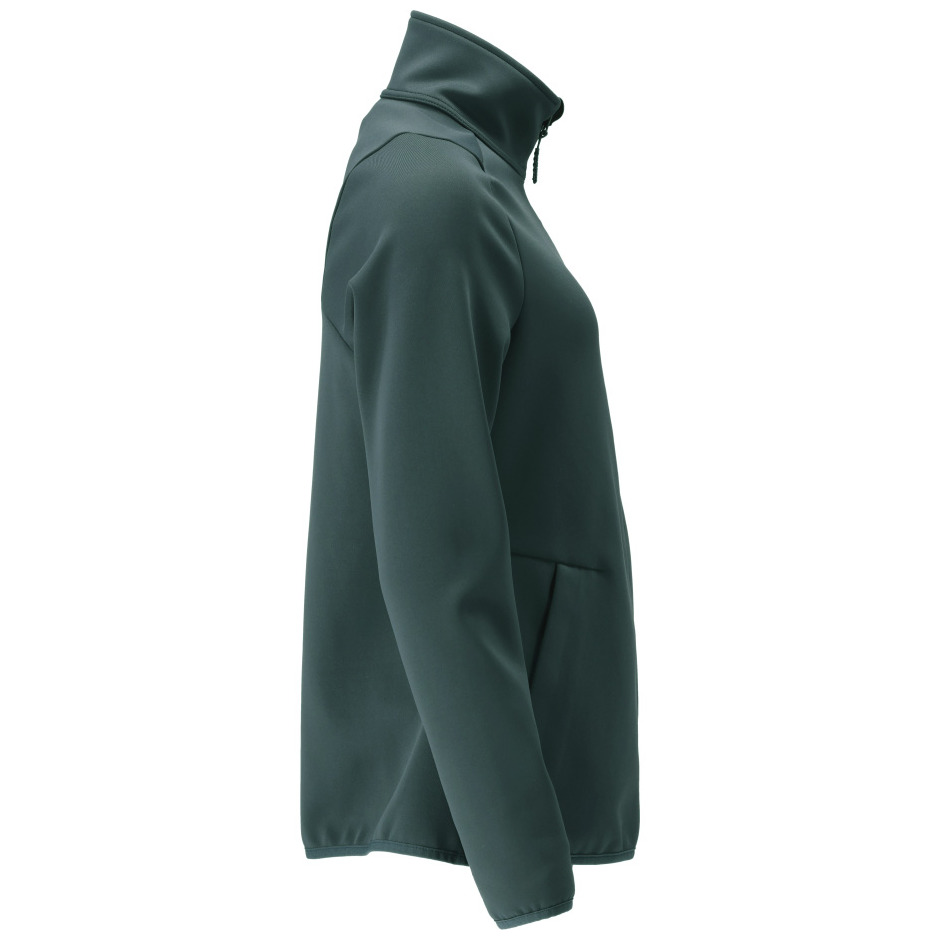 Fleecepullover mit Reißverschluss, Damen Microfleecejacke waldgrün Produktbild img5 L