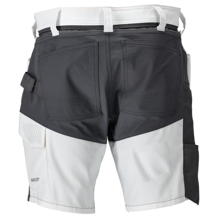 Shorts, geringes Gewicht Shorts Größe C45, weiss/Anthrazitgrau Produktbild img4 L