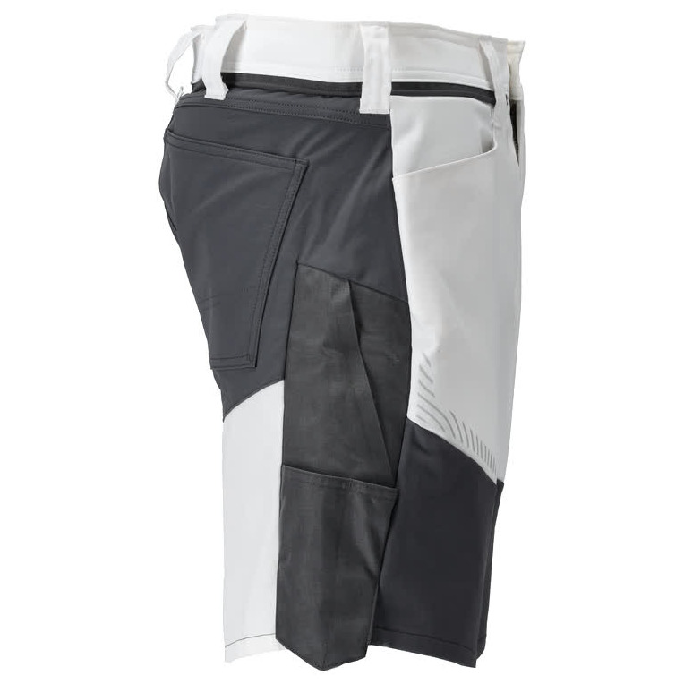 Shorts, geringes Gewicht Shorts Größe C45, weiss/Anthrazitgrau Produktbild img5 L