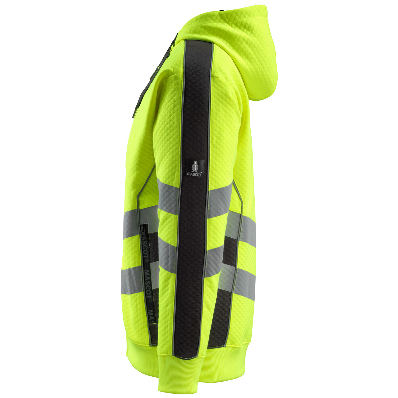 MASCOT® Corby Kapuzensweatshirt Größe 3XL, hi-vis gelb/schwarz Produktbild img3 L