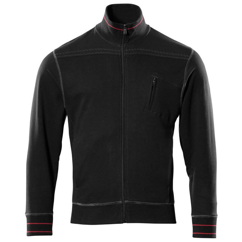 MASCOT® Chania Sweatshirt mit Reißverschluss Größe S, schwarz Produktbild img1 L